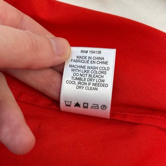 STAUD Teresa Square Neck Cross-Back Fit & Flare Midi Dress Stretch Cotton US10 - Picture 11 of 13